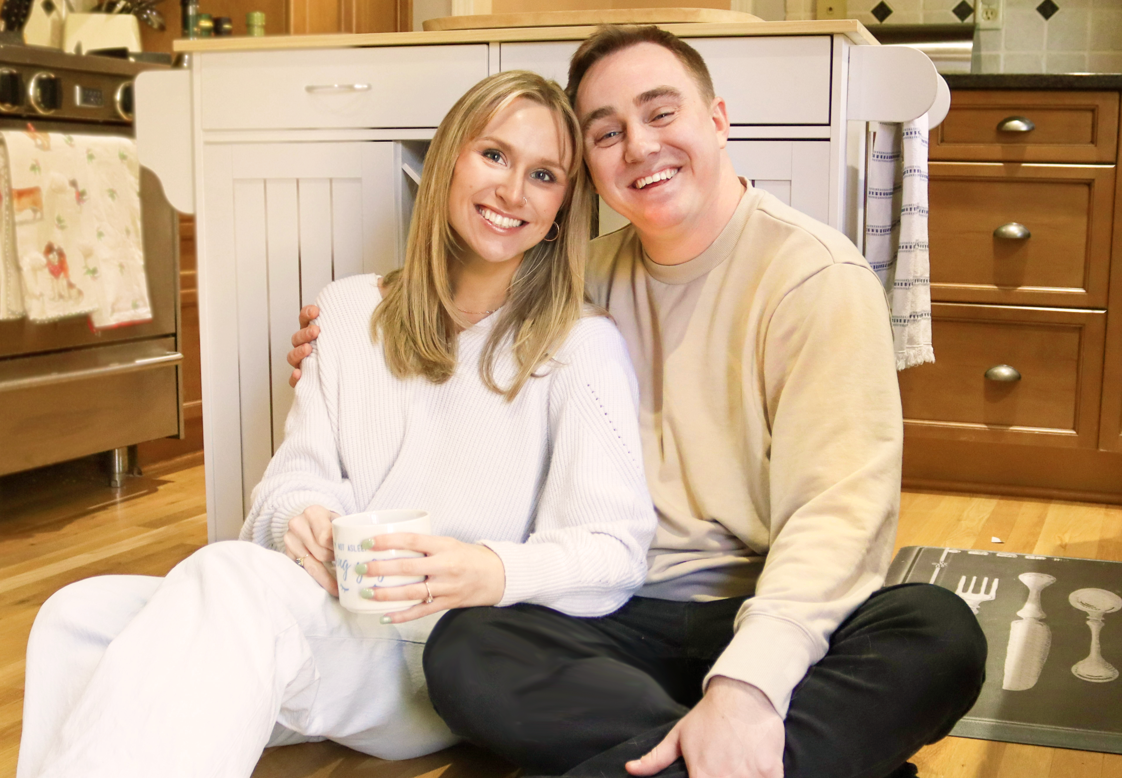 Pat and Jackie in the kitchen